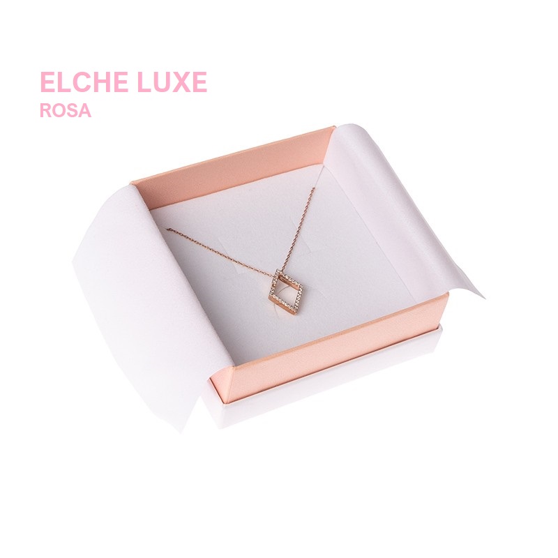 Caja Elche LUXE juego + cadena/colgante 87x87x38 mm.